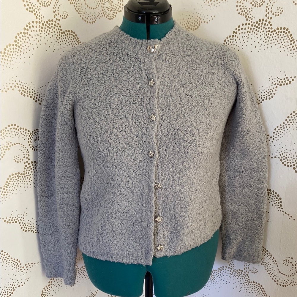 Cozy Gray Button-Up Cardigan